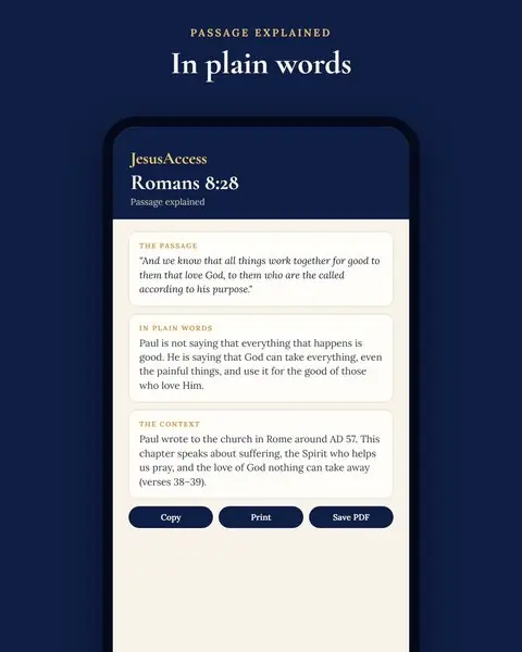 Romans 8:28 explained in plain words