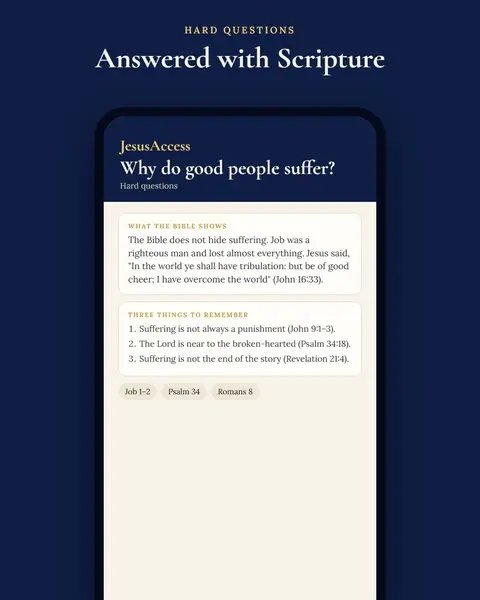 Hard question: why do good people suffer